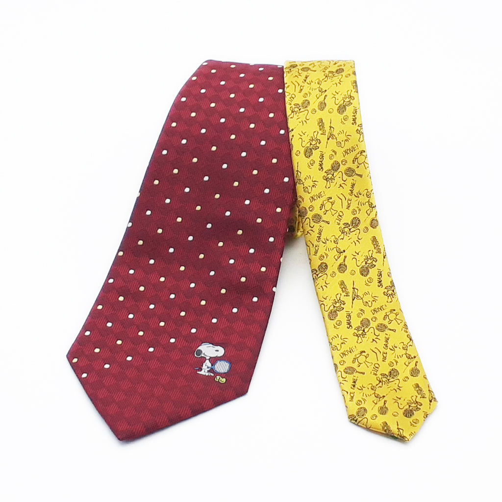 PEANUTS　SNOOPY　スヌーピー　ネクタイ　ドット  【JSN000003】