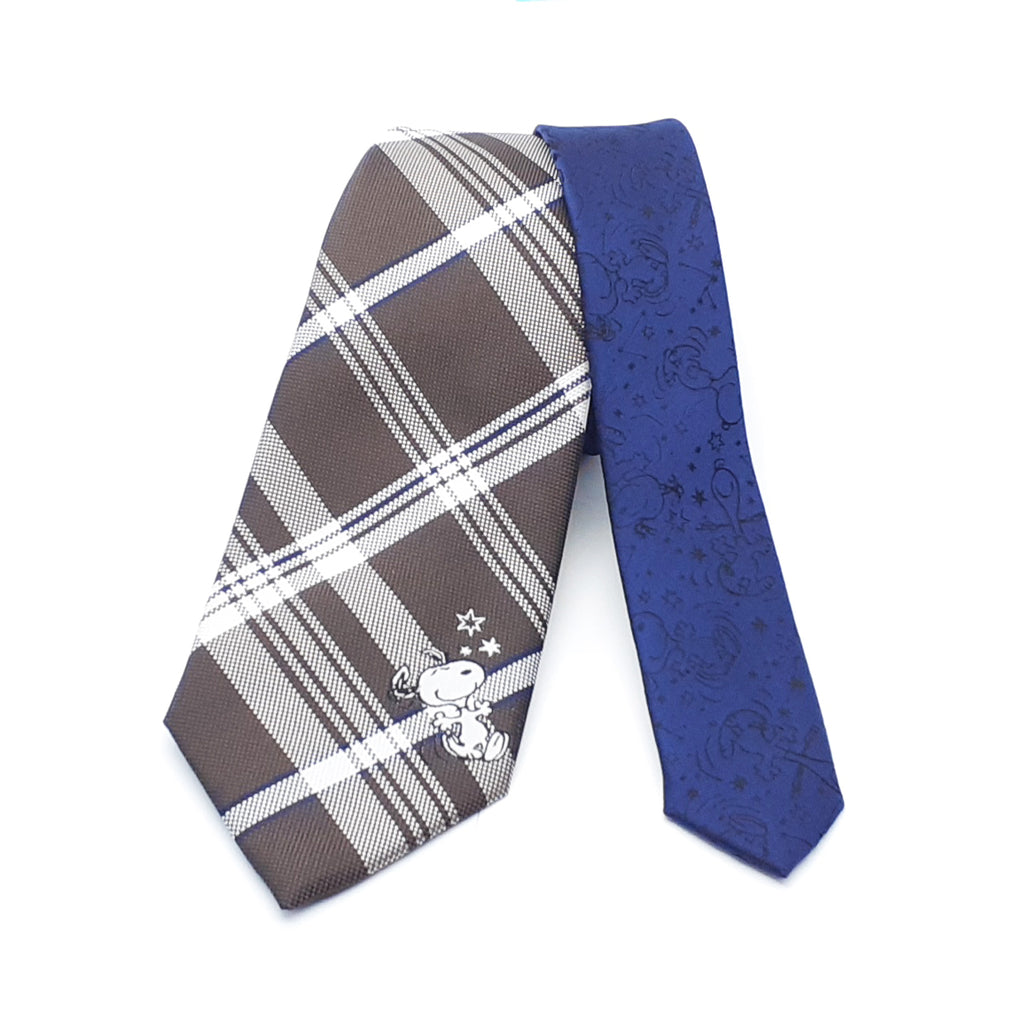 PEANUTS　SNOOPY　スヌーピー　ネクタイ　チェック  【JSN000005】