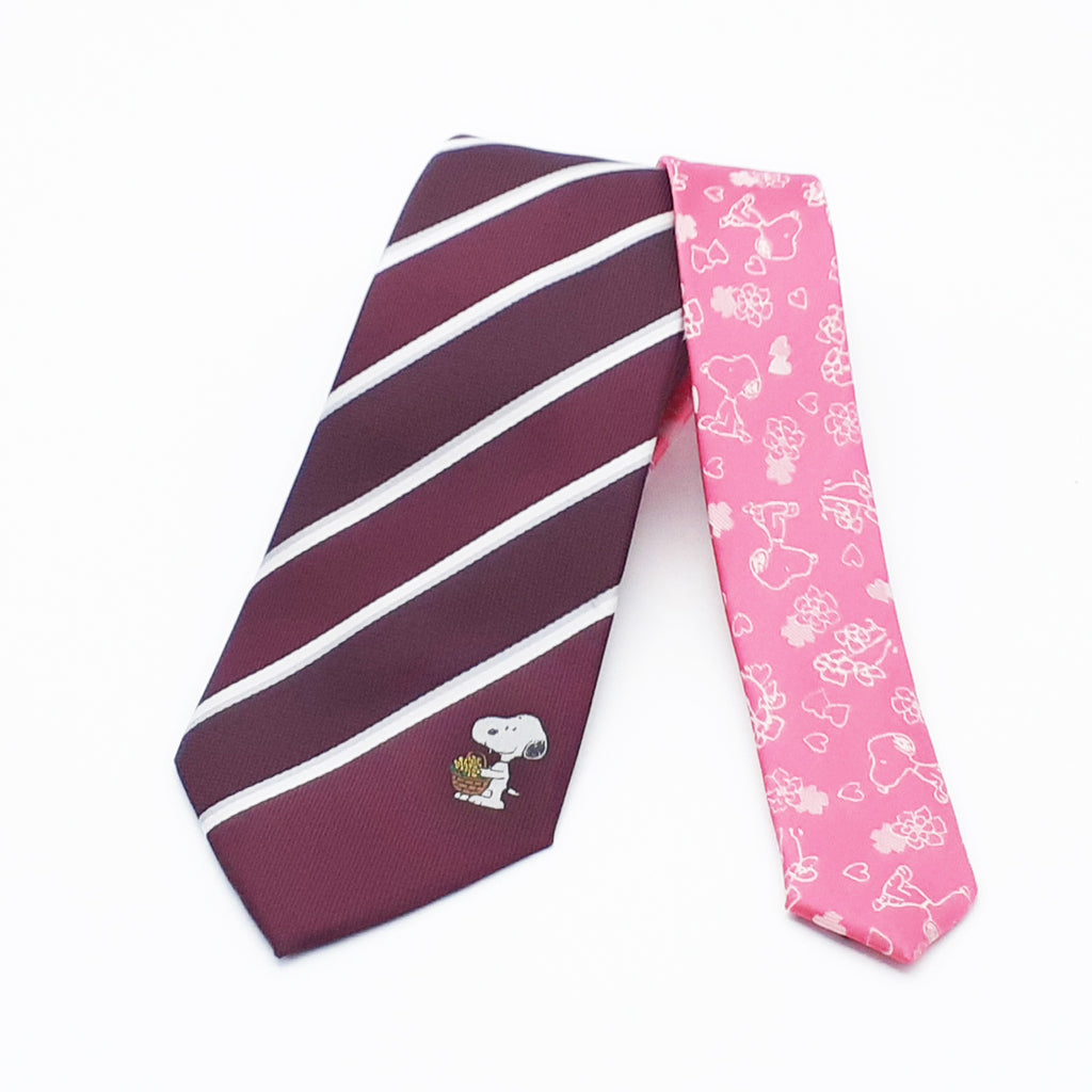PEANUTS　SNOOPY　スヌーピー　ネクタイ　ストライプ1  【JSN000004】