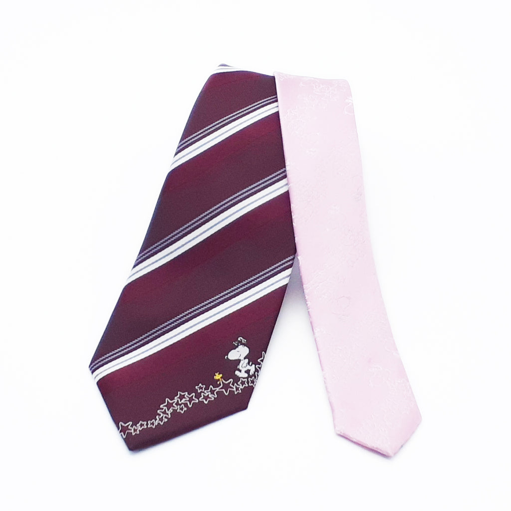 PEANUTS　SNOOPY　スヌーピー　ネクタイ　ストライプ1  【JSN000005】
