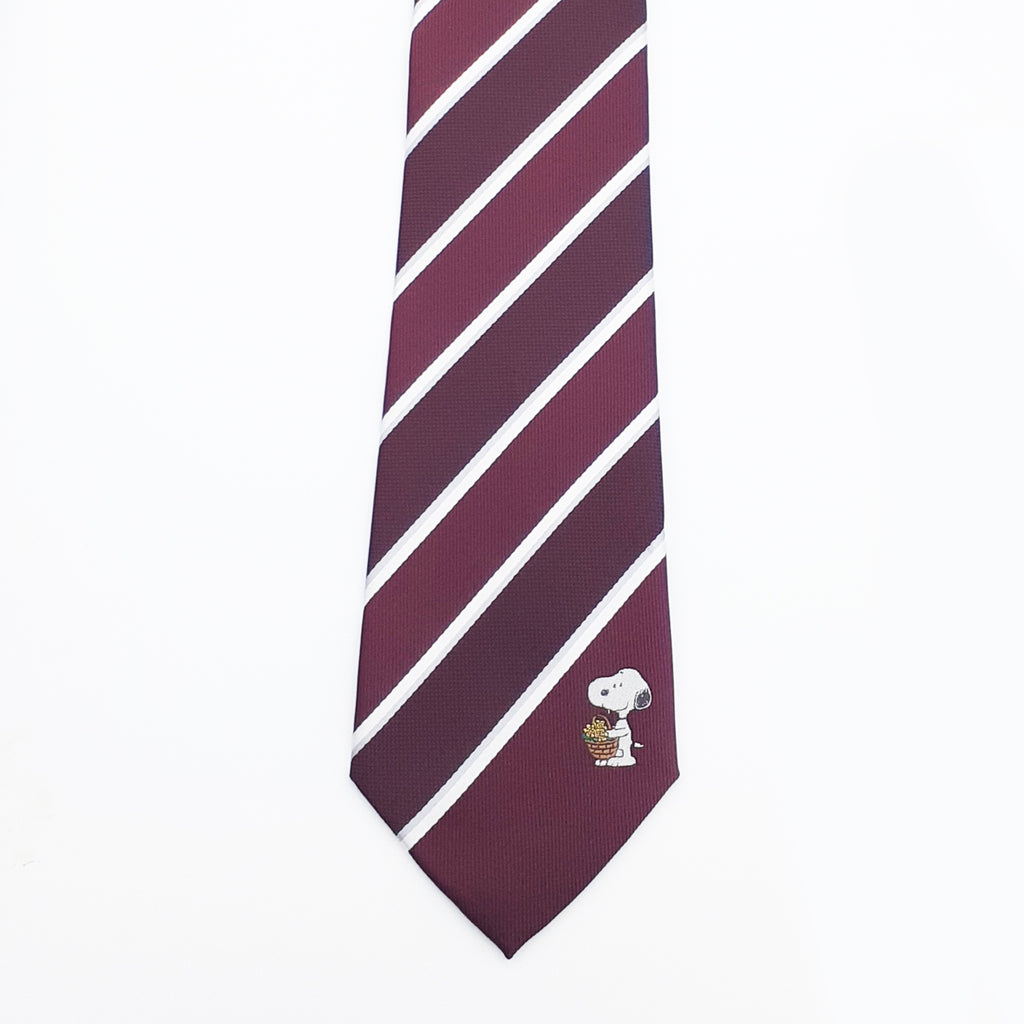 PEANUTS　SNOOPY　スヌーピー　ネクタイ　ストライプ1  【JSN000004】