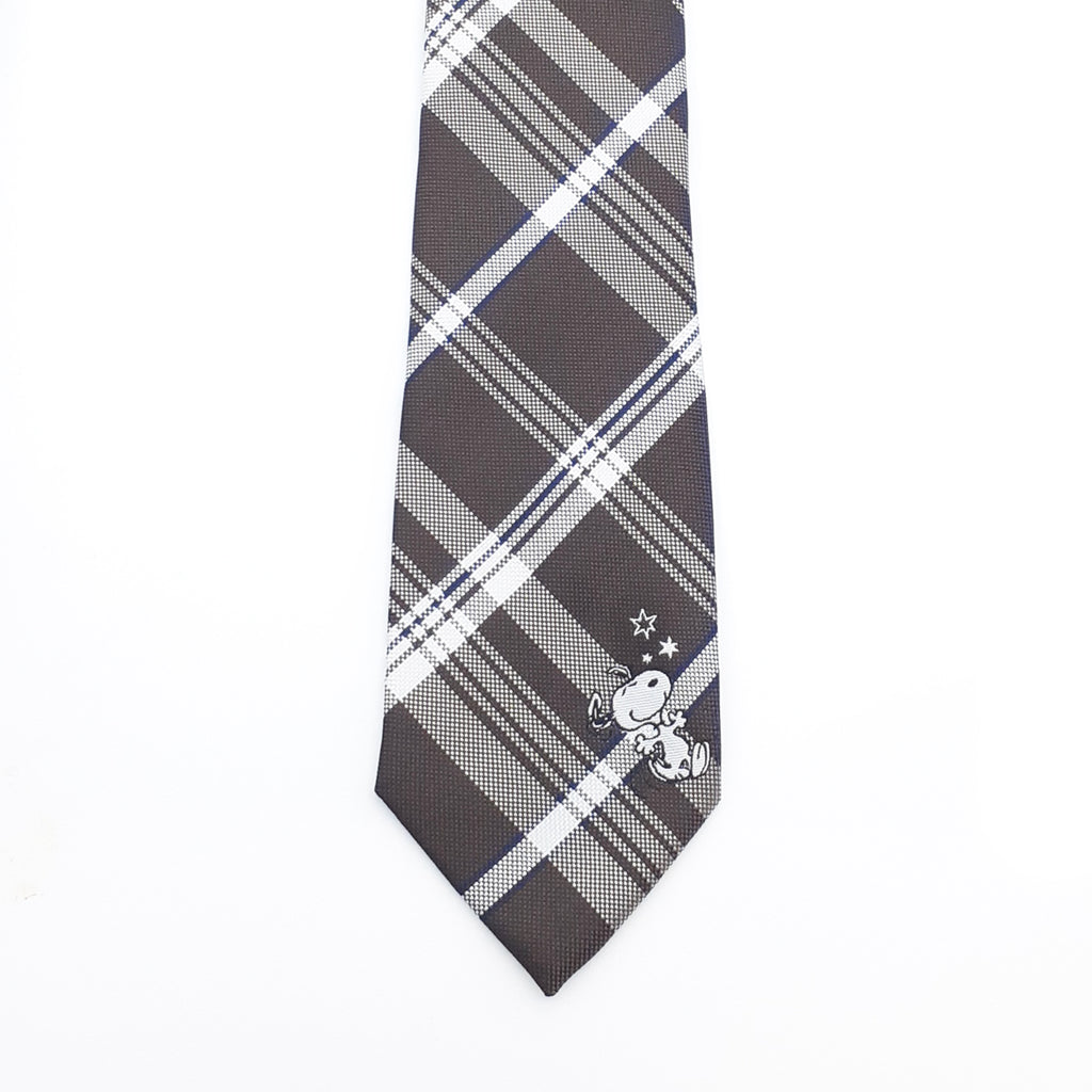 PEANUTS　SNOOPY　スヌーピー　ネクタイ　チェック  【JSN000005】